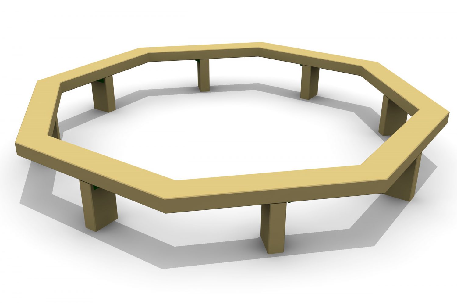 3m Octagonal Tree Seat Ray Parry Playgrounds