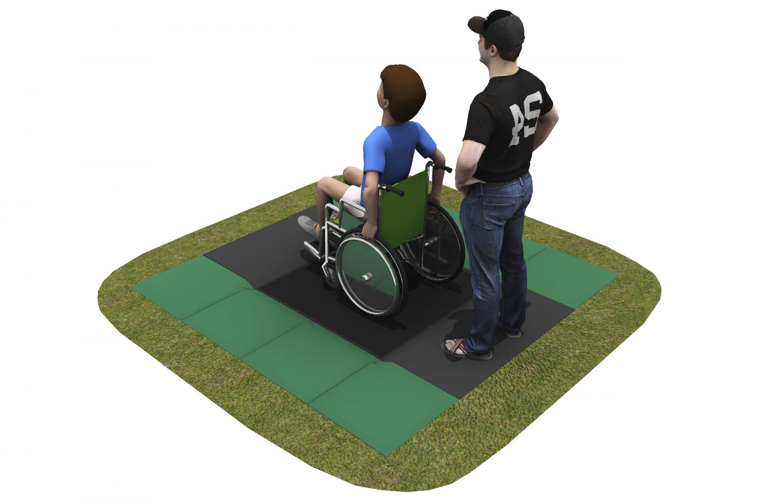 Square In Ground Trampoline Ray Parry Playgrounds