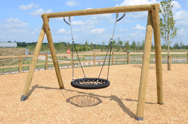 Timber Basket Swing Swings Design A Playground