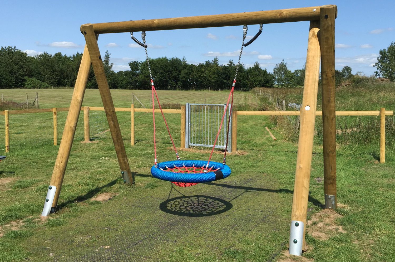 Timber Basket Swing | Swings - Design A Playground