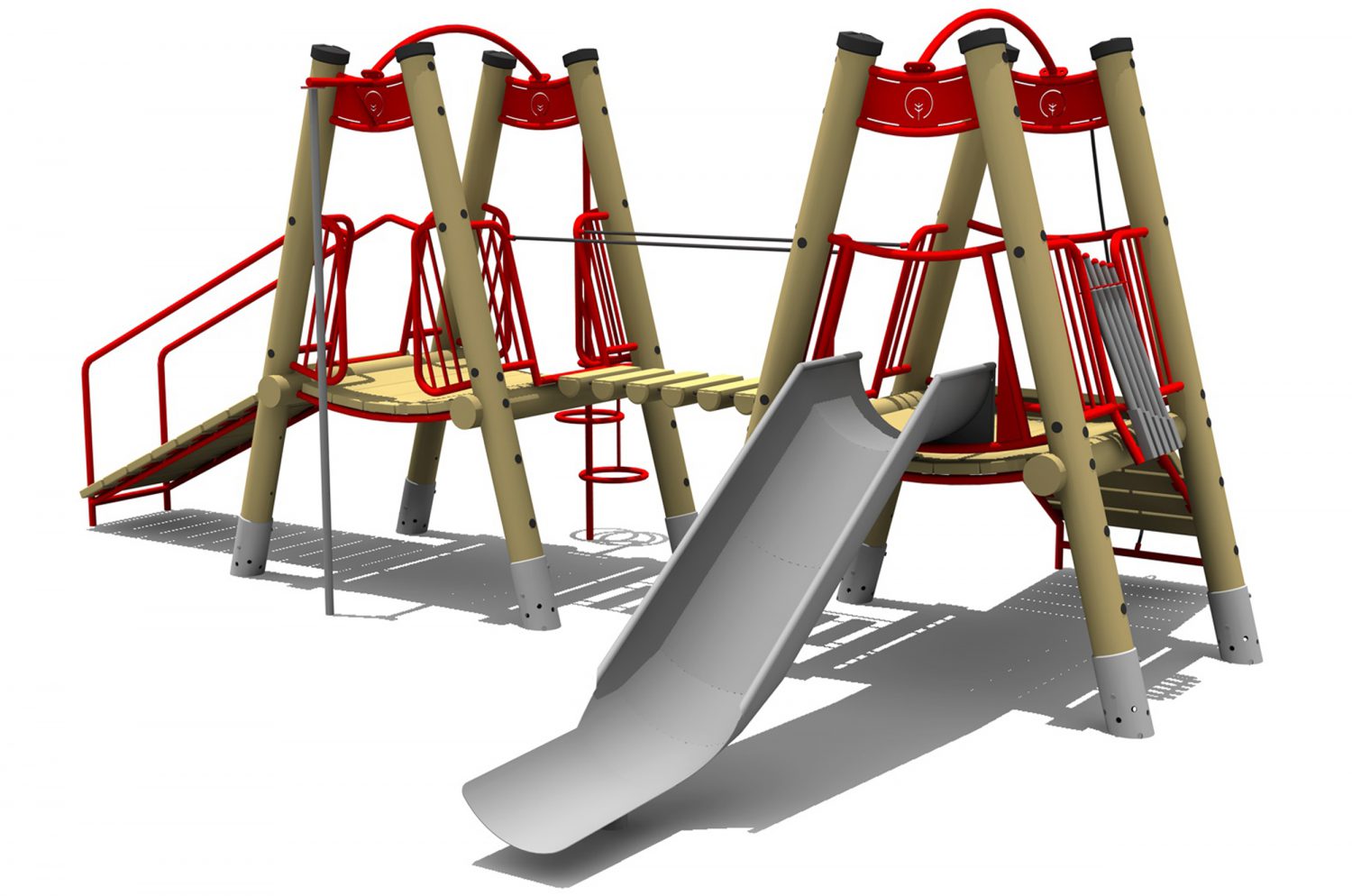 Cantilever Basket Swing Swings & Kids Playground Equipment
